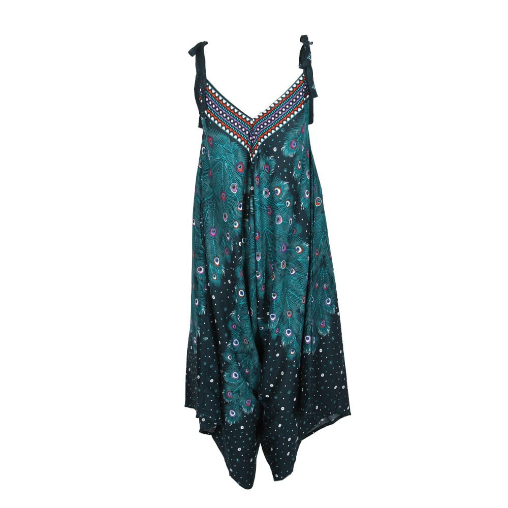 Peacock Feather Jumpsuit