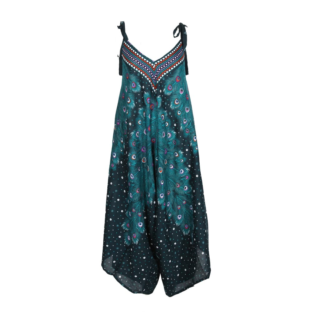 Peacock Feather Jumpsuit