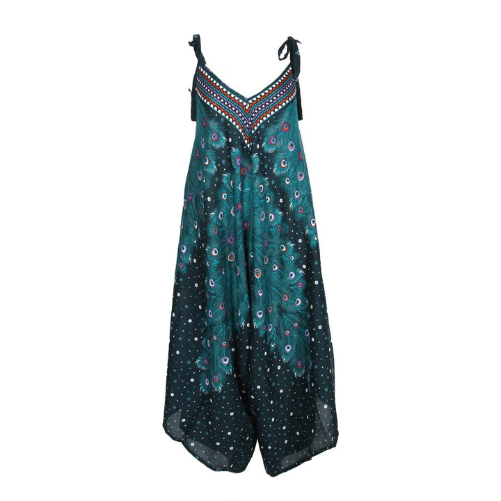 Peacock Feather Jumpsuit