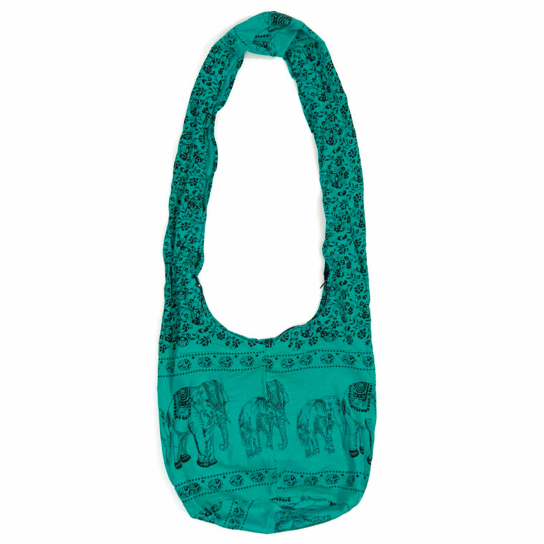 Elephant Print Slouch Bag