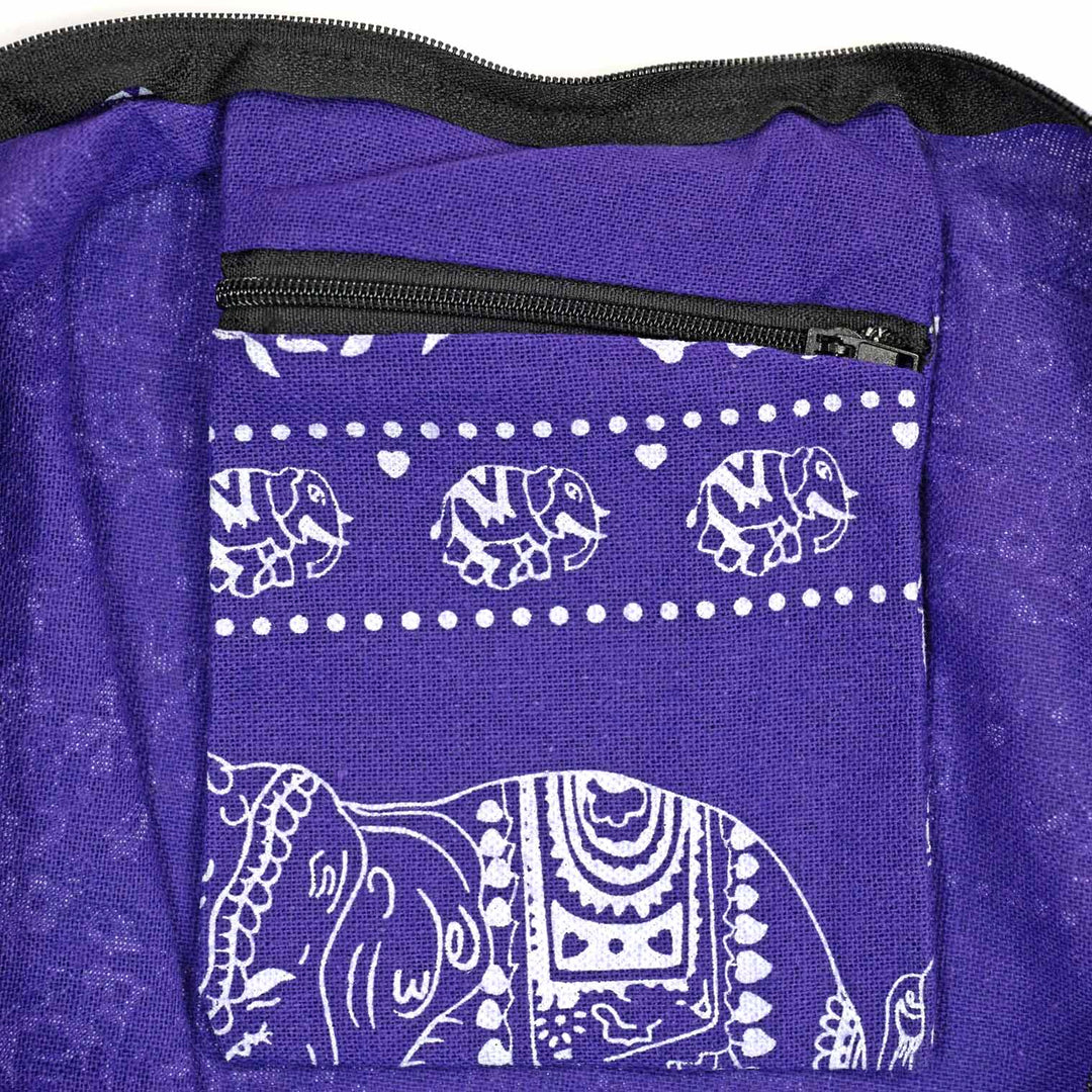 Elephant Print Slouch Bag