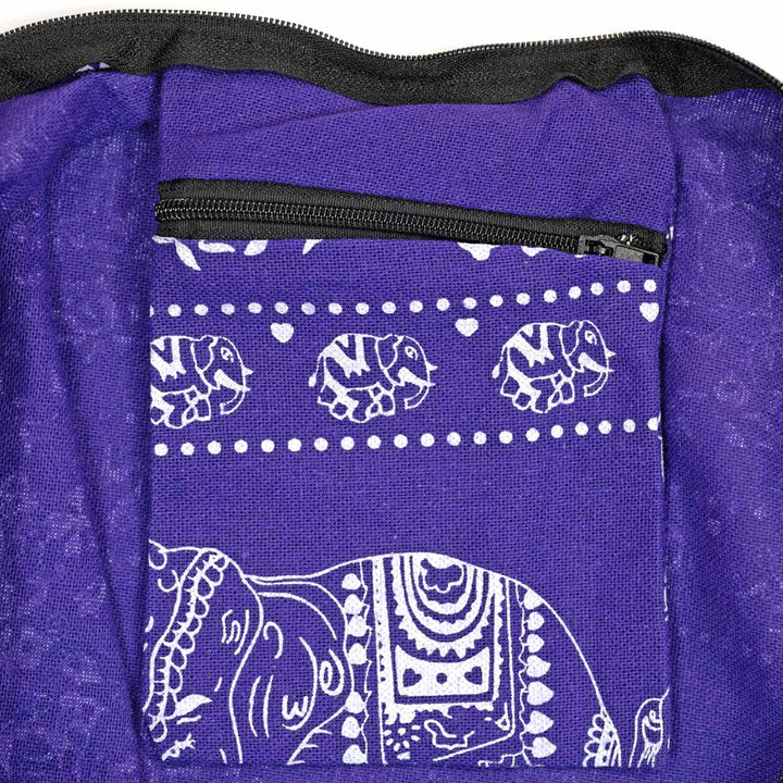 Elephant Print Slouch Bag