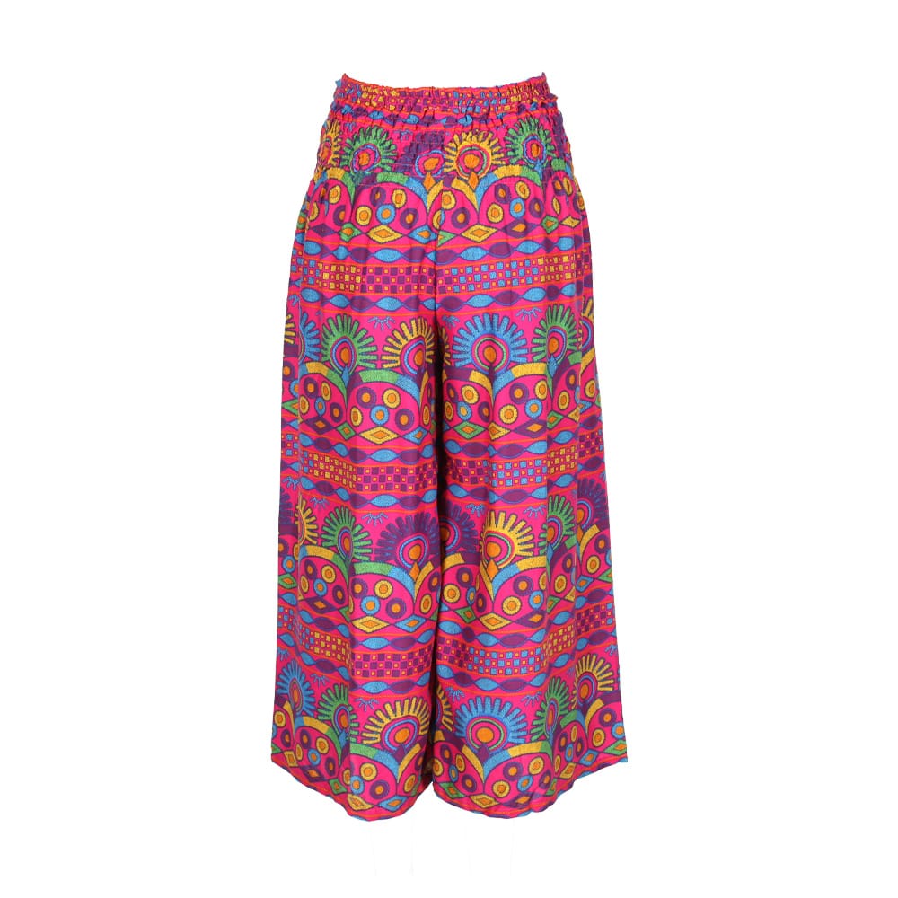 Kaleidoscope Wide Leg Tie Trousers