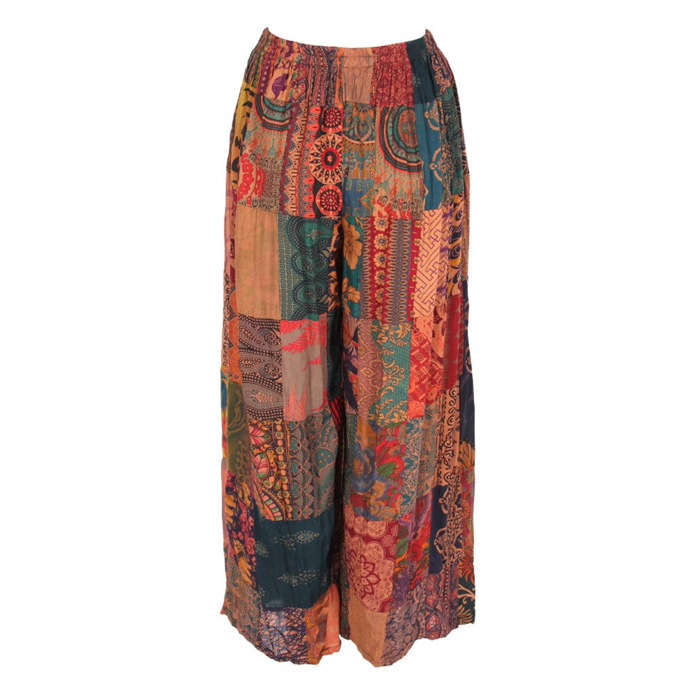 Thai Patch Wide Leg Trousers