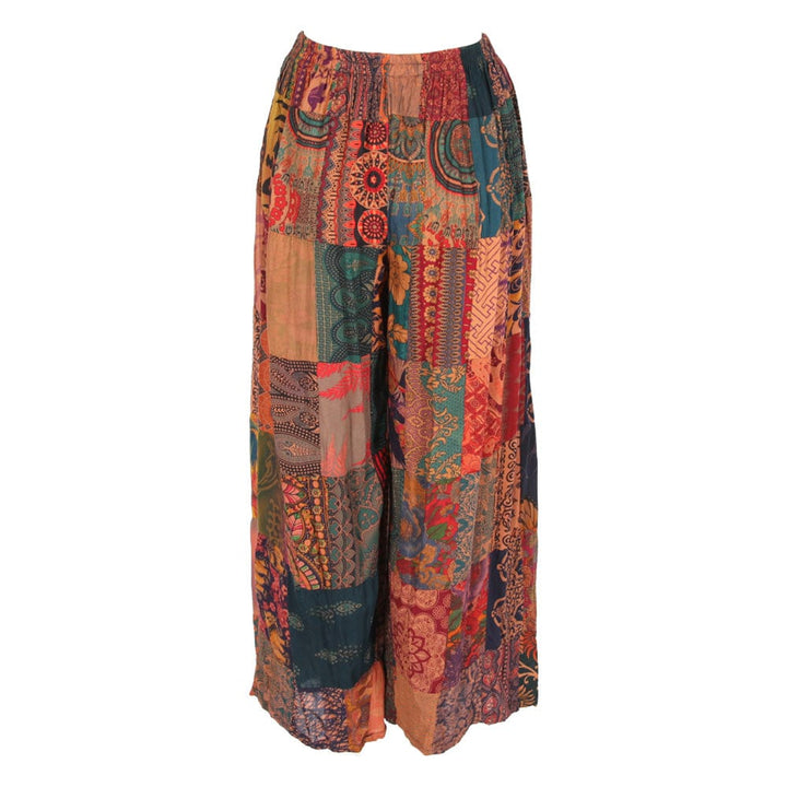 Thai Patch Wide Leg Trousers