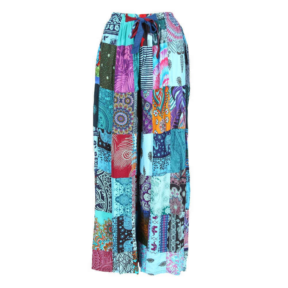 Thai Patch Wide Leg Trousers