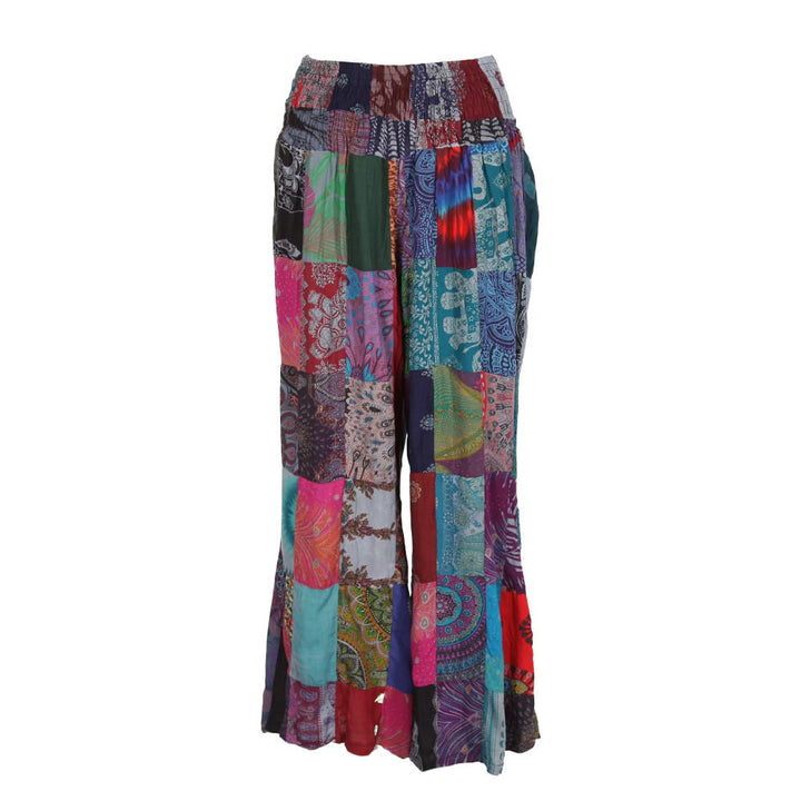 Thai Patchwork flare Trousers
