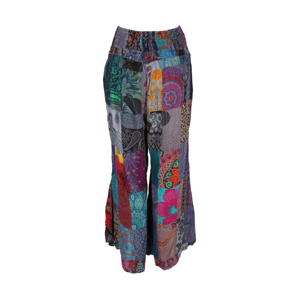 Thai Patchwork flare Trousers