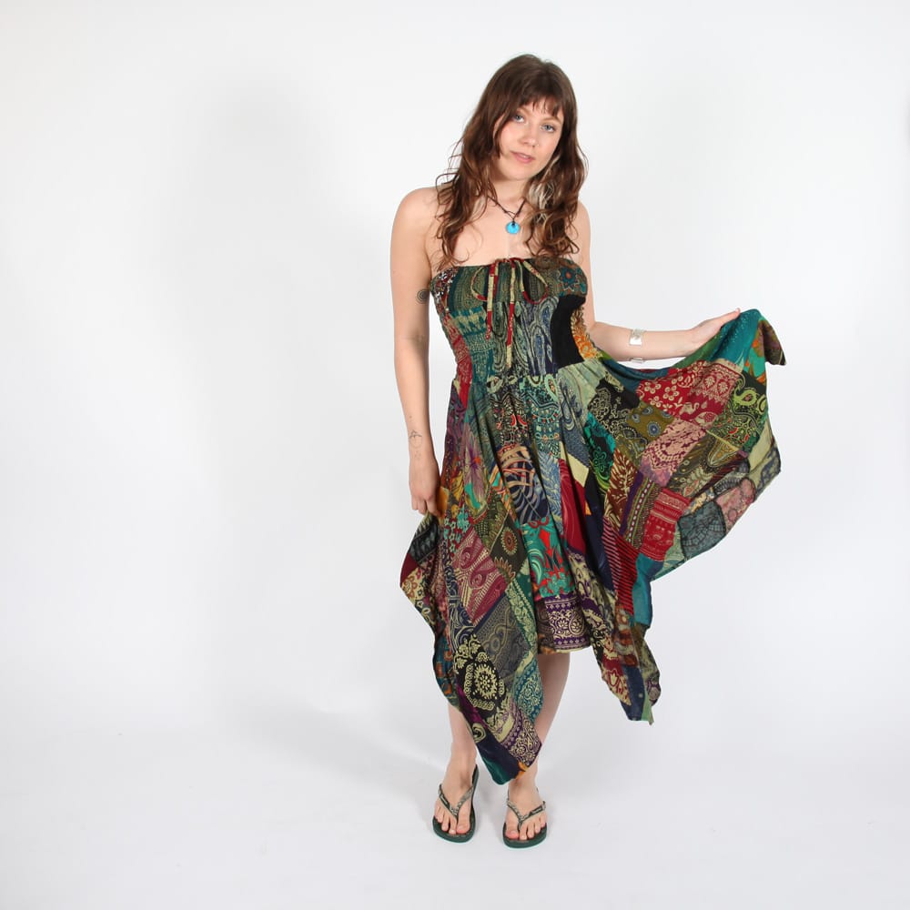 Patchwork Pixie Dress &amp; Skirt