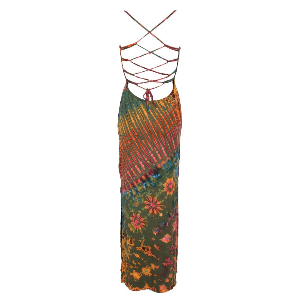 Tie Dye Bodycon Maxi Dress The Hippy Clothing Co. Tie Dye Bodycon Maxi Dress The Hippy Clothing Co.