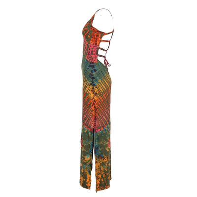 Tie Dye Bodycon Maxi Dress