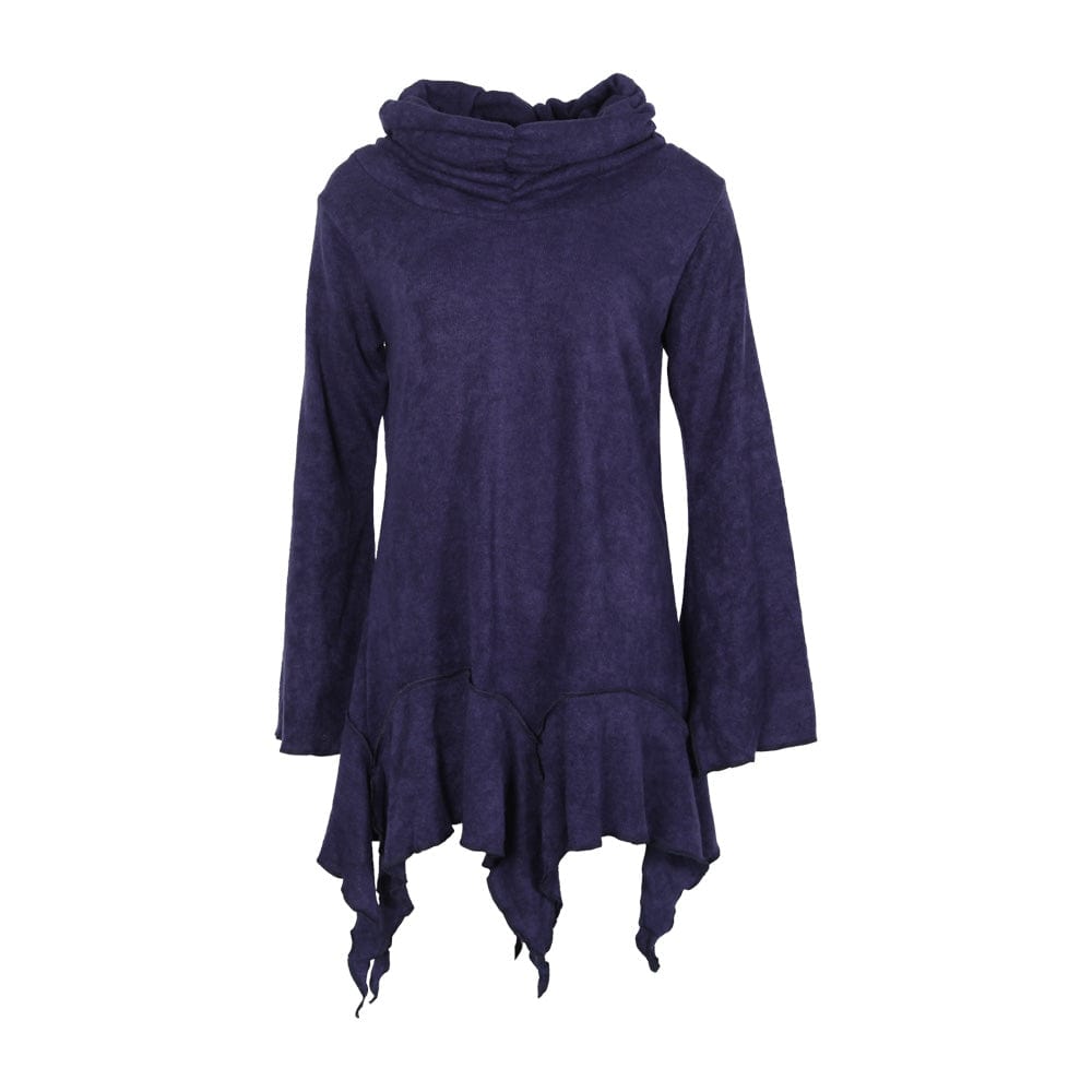 Split Cuff Hanky Hem Dress