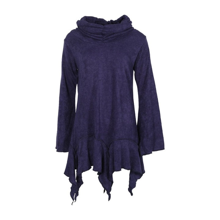 Split Cuff Hanky Hem Dress