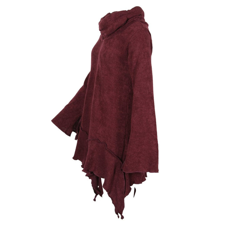 Split Cuff Hanky Hem Dress