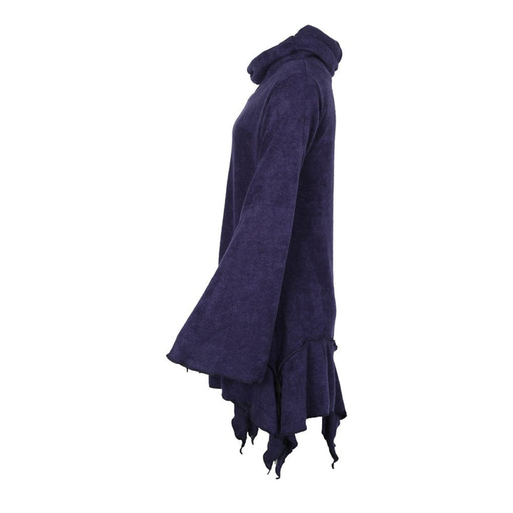 Split Cuff Hanky Hem Dress