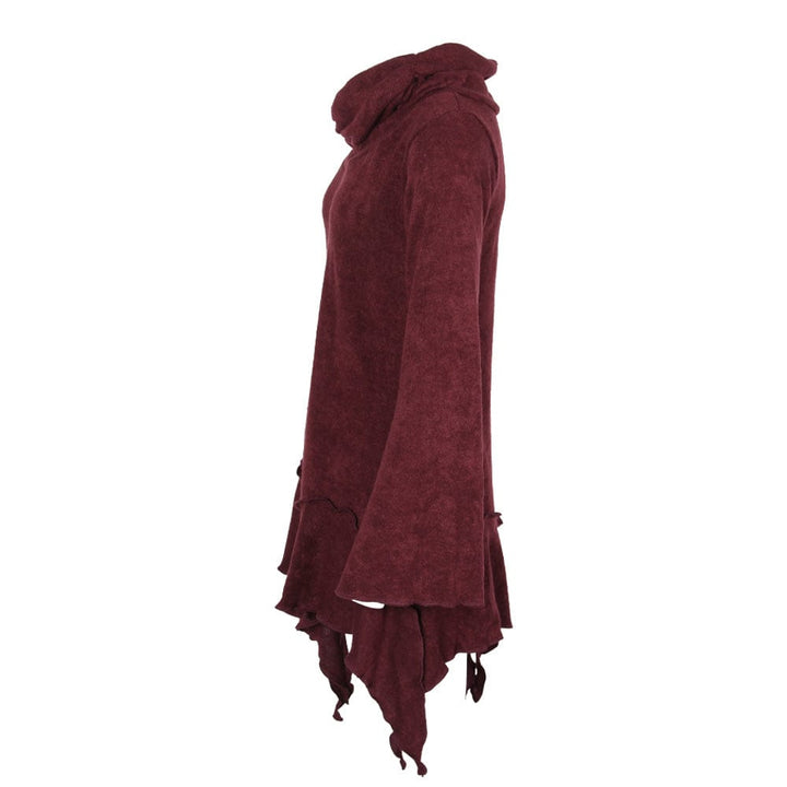 Split Cuff Hanky Hem Dress
