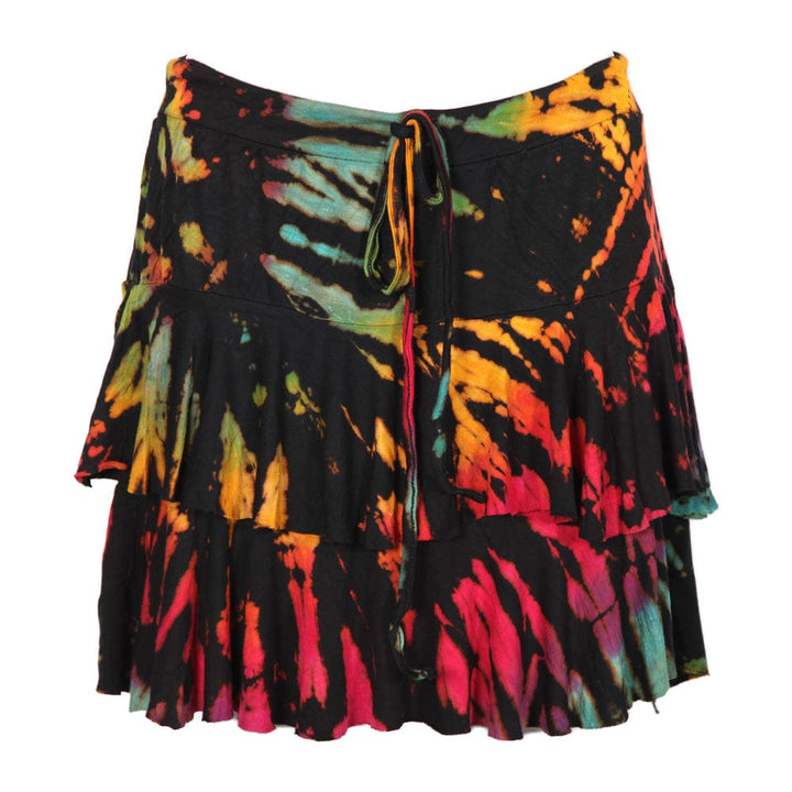 Tie Dye Layered Hipster Skirt