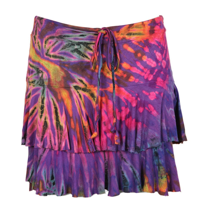 Tie Dye Layered Hipster Skirt
