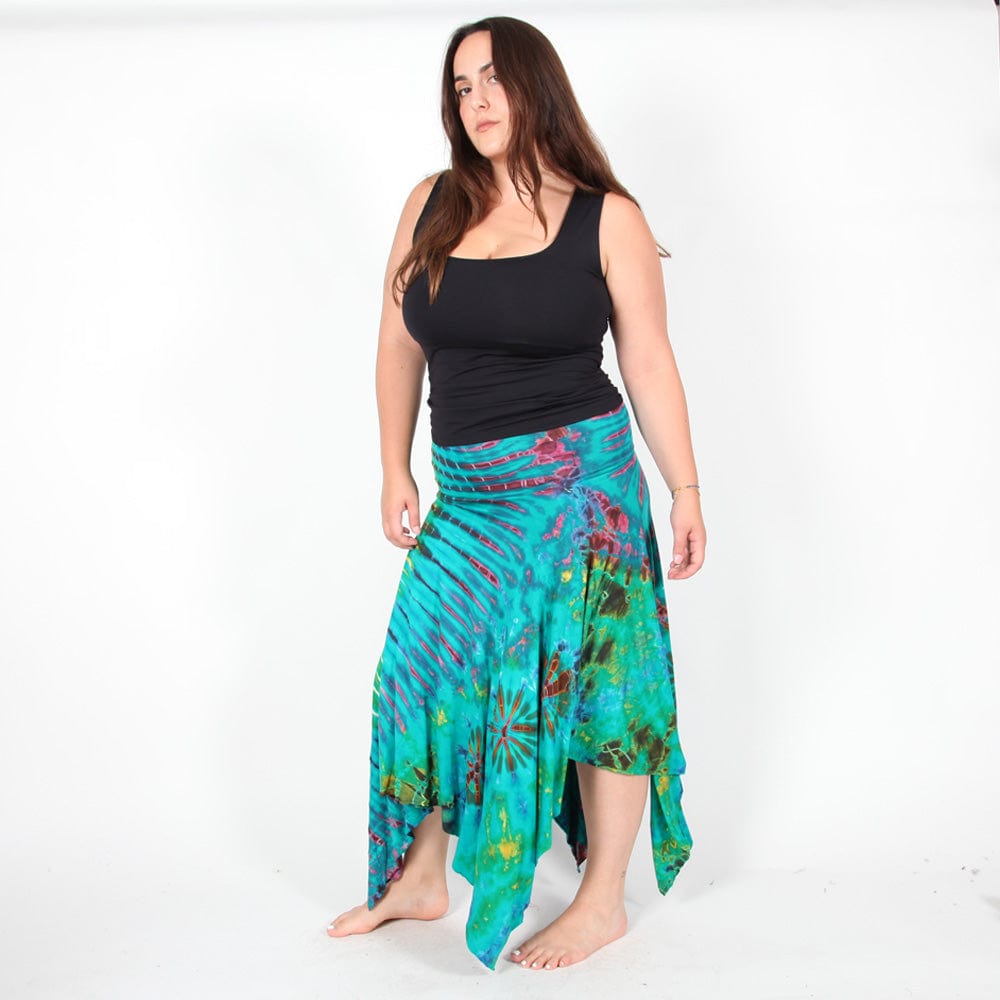 Tie Dye Midi Skirt