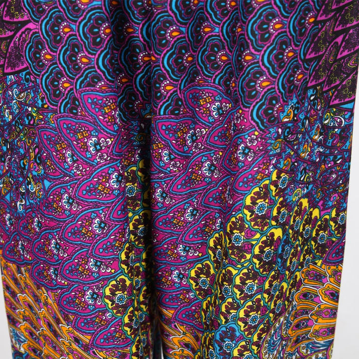 Purple Feather Harem Pants