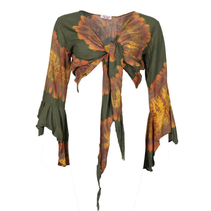 Bell Sleeve Wrap Top