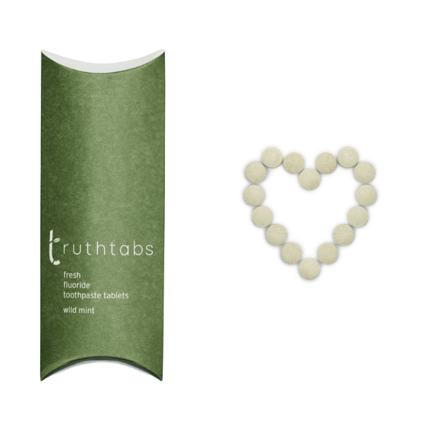 Truthbrush bamboo toothbrush and toothpaste tablets set