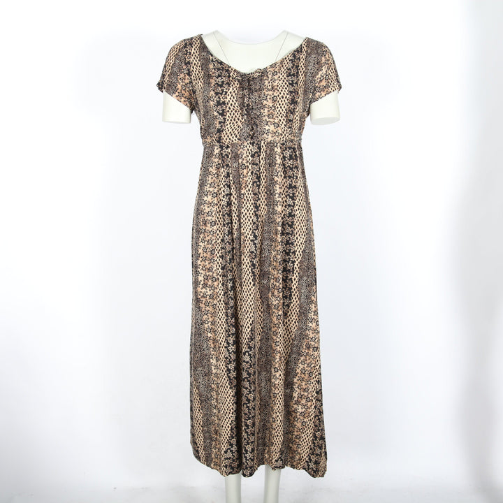 Maxi Floral Short Sleeve Dress