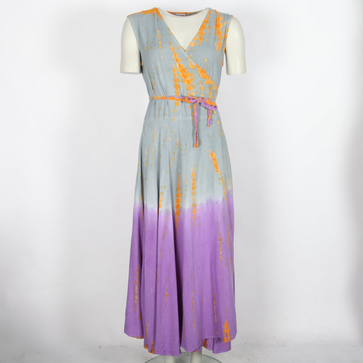 Maxi Wrap Tie Dye Dress