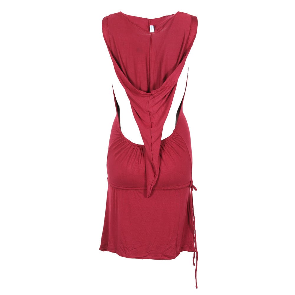 Backless Hooded Dress The Hippy Clothing Co. Backless Hooded Dress The Hippy Clothing Co.