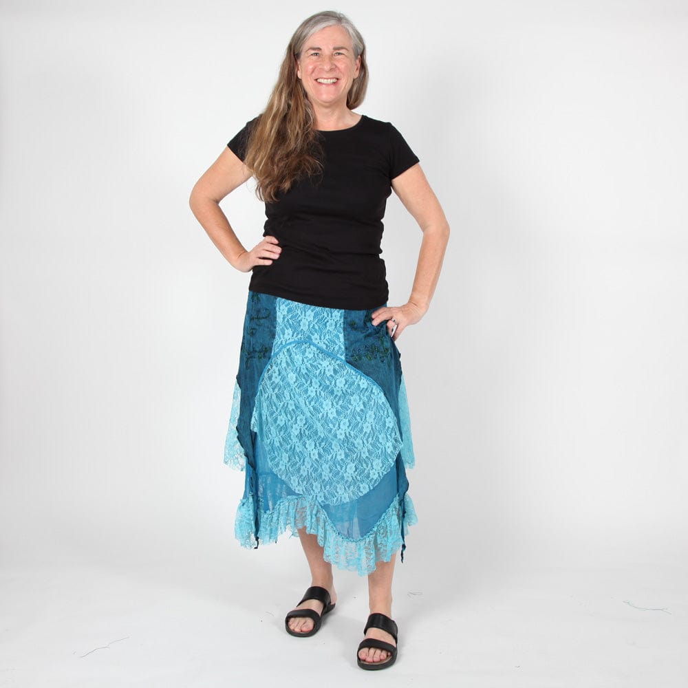 Hanky Hem Lace Skirt..