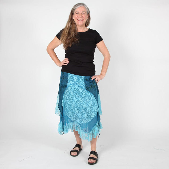 Hanky Hem Lace Skirt..