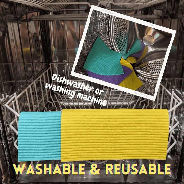 All-Purpose Eco Cloths (Swedish Dishcloths) | 6 Pack