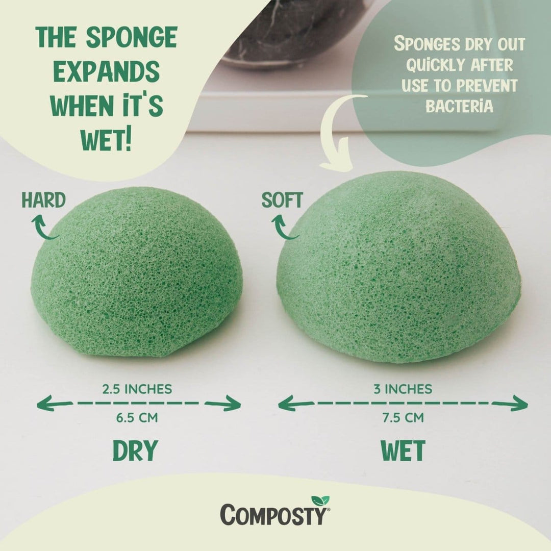 Konjac Facial Sponges – 4 Pack