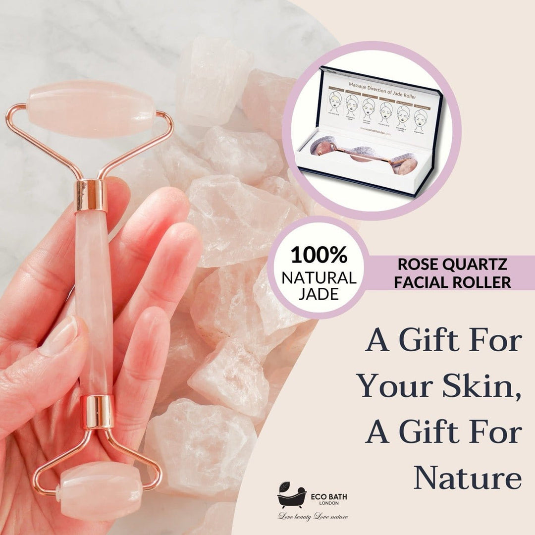 Eco Bath London Jade Face Roller - Rose Quartz