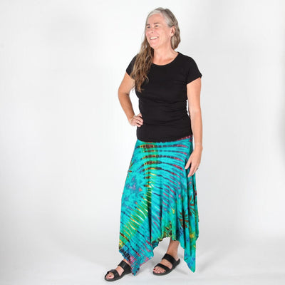 Tie Dye Midi Skirt