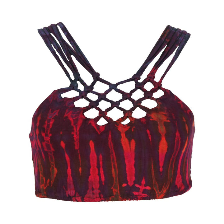 Knotted Jersey Tie Dye Triangle Top