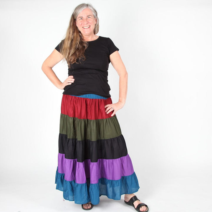 Organic Layered Maxi Skirt..