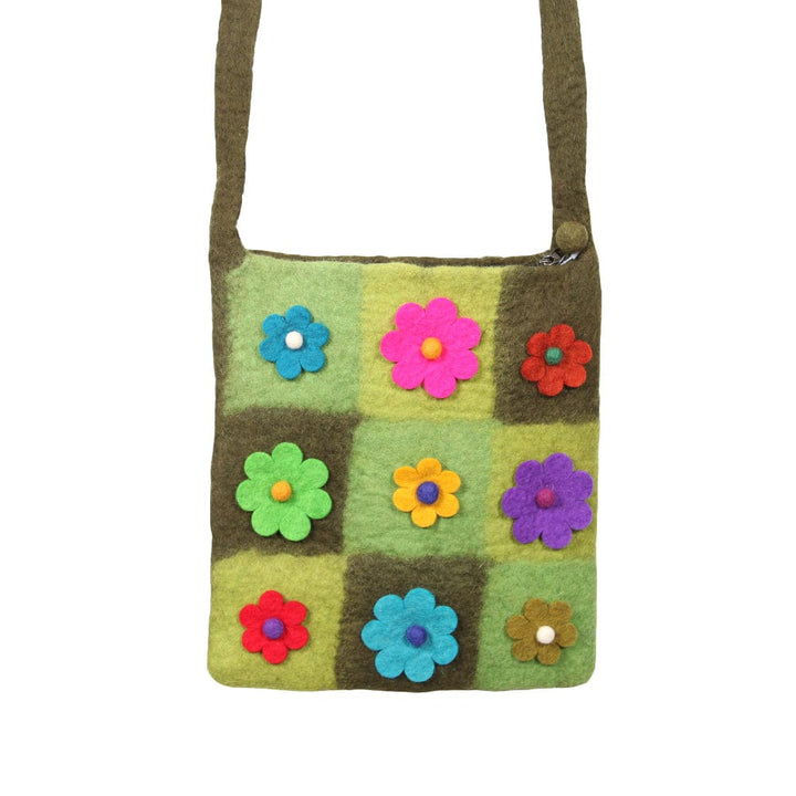 Felt Flower Shoulder Bag