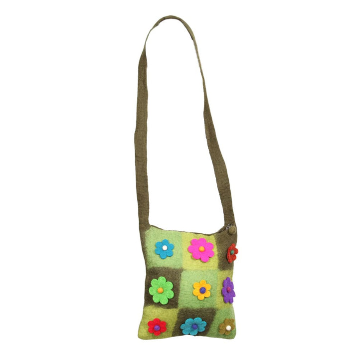 Felt Flower Shoulder Bag