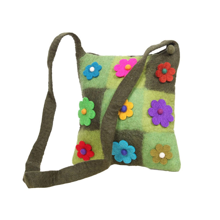 Felt Flower Shoulder Bag