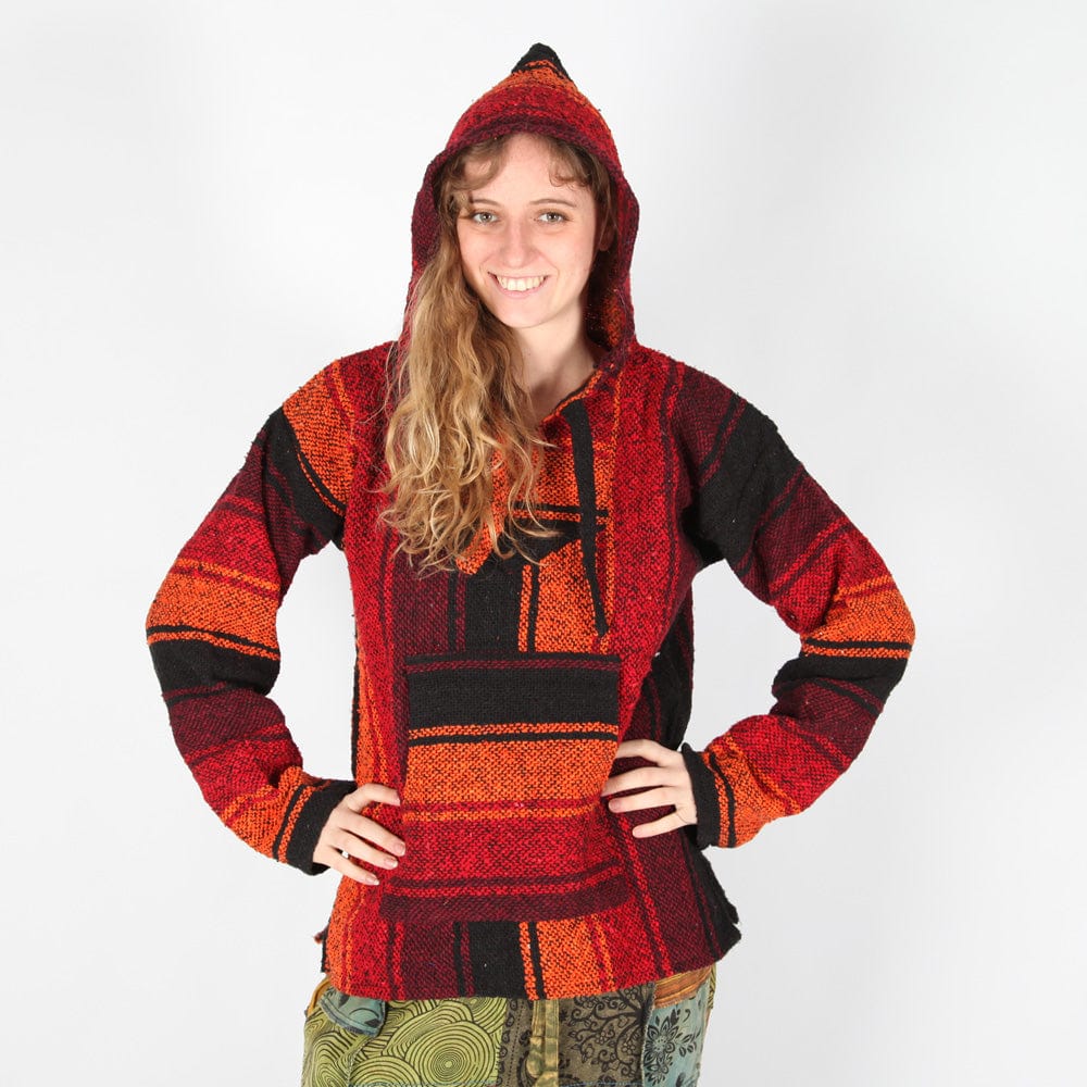 Sunset Orange Baja Hoodie