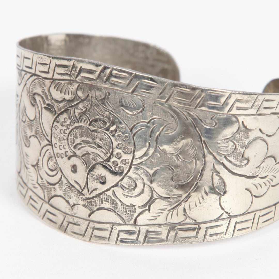 Etched Cuff Bangle