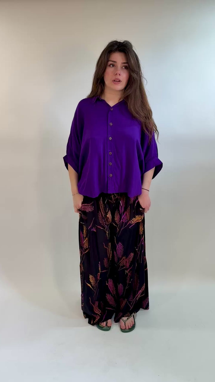 Flamenco Style Wide Leg Trousers
