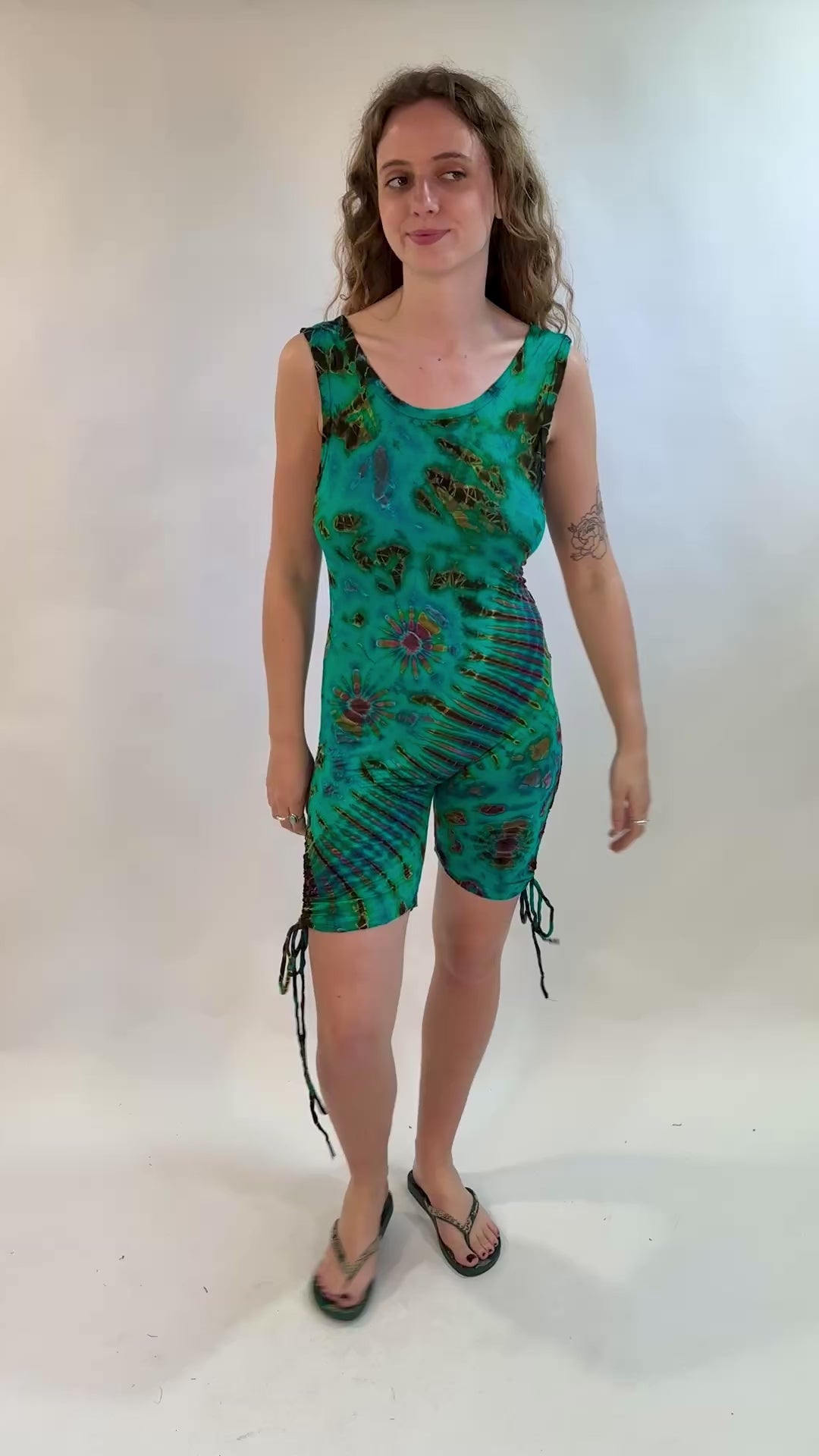 Tie Dye Bodycon Romper Playsuit