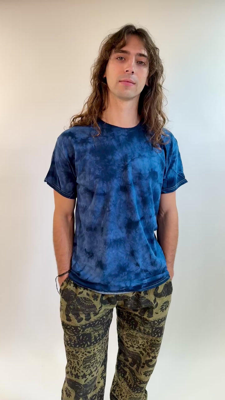 Ice Blue Tie Dye T Shirt