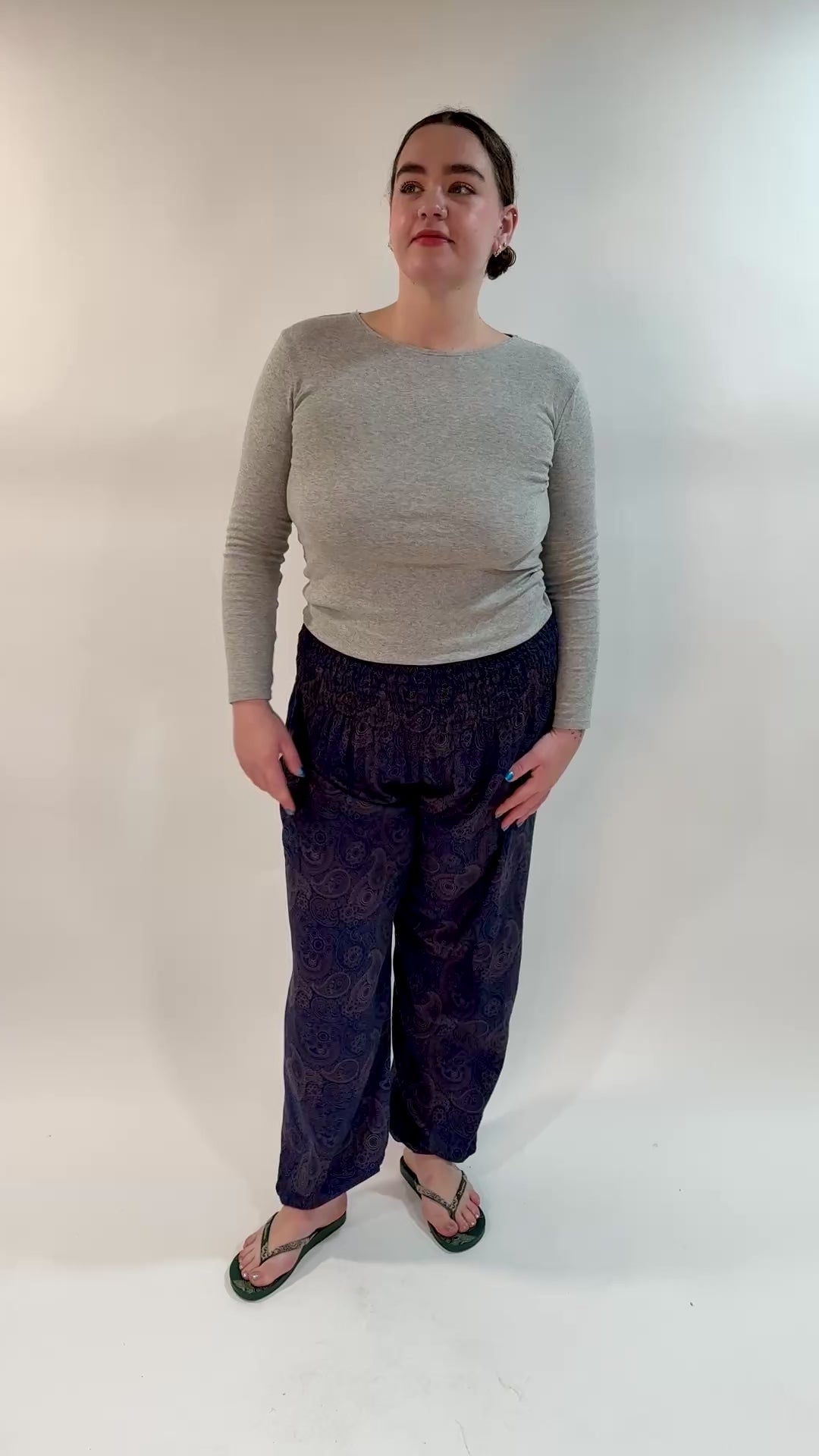 Geometric Paisley Harem Pants