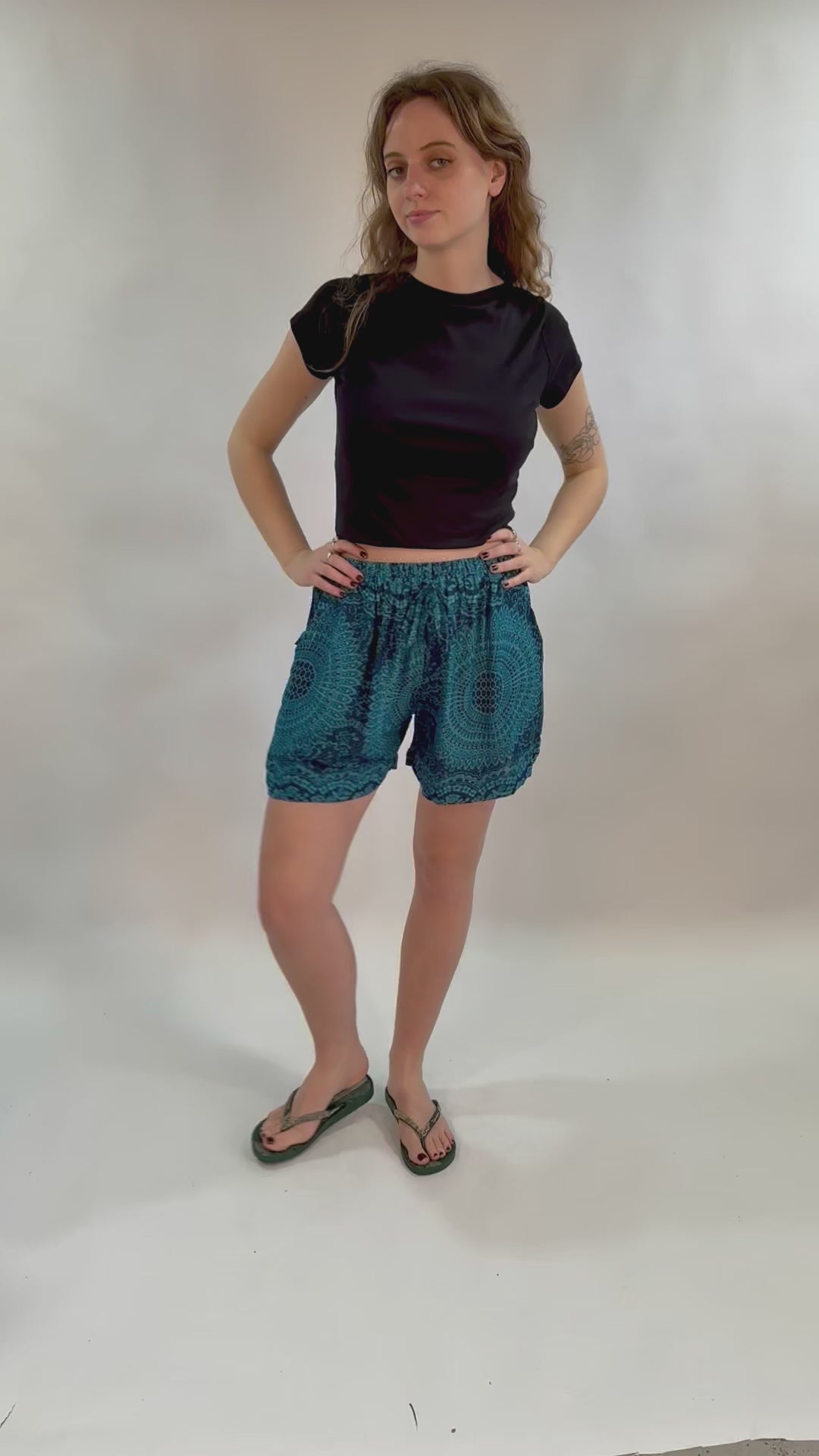Mandala Print Shorts