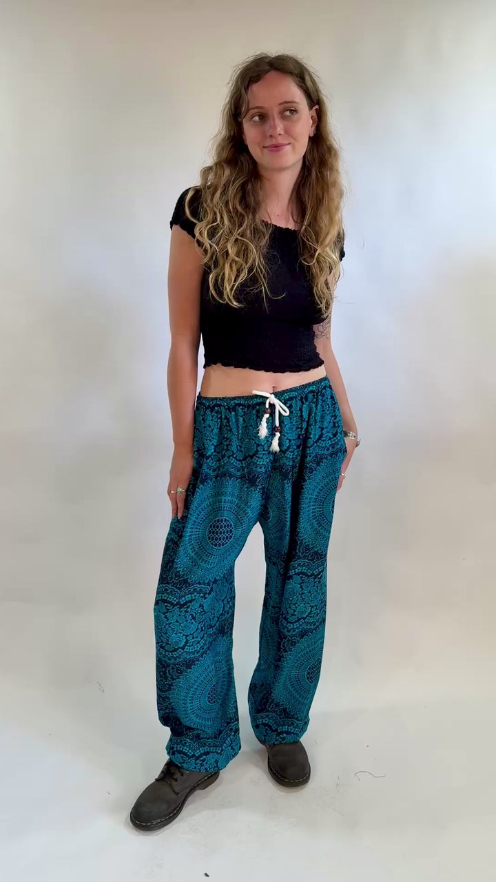 Floral Mandala Jogger Harem Pants