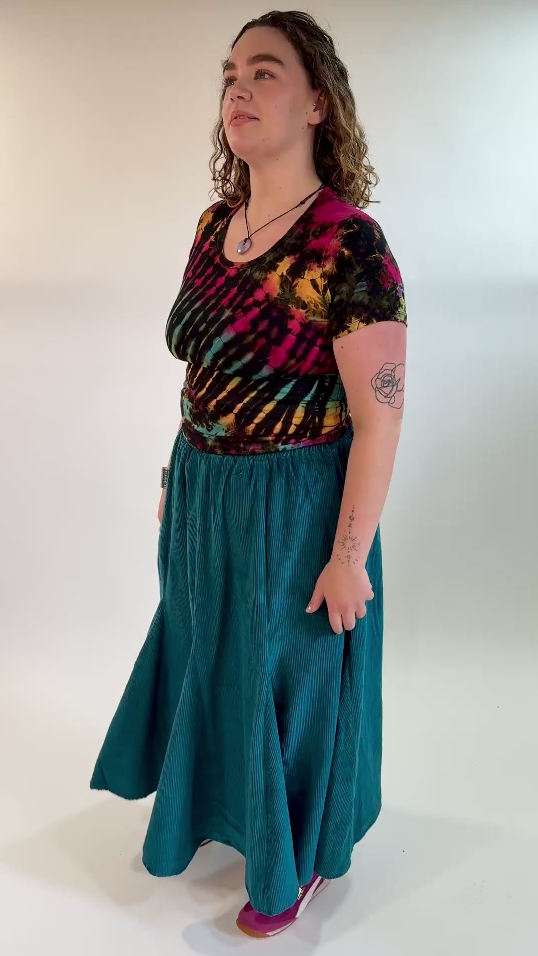 Chunky Cord Long Winter Skirt