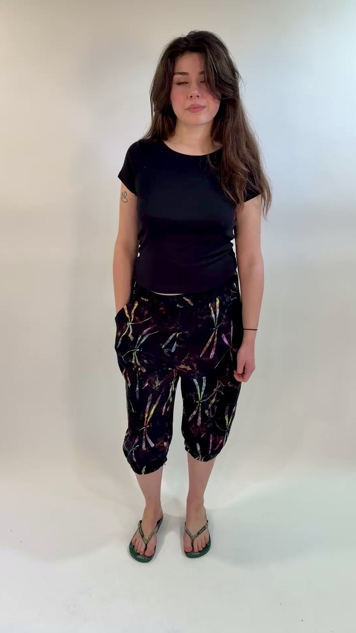 Cropped Batik Trousers